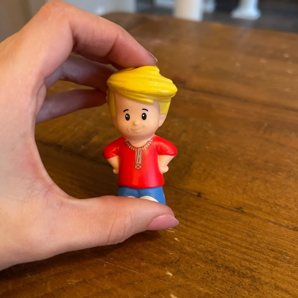 Fisher Price Little People Eddie in red shirt as is